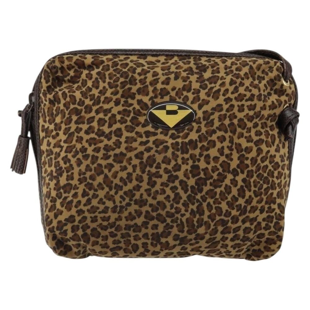 Bottega Veneta Nylon Shoulder Bag Brown
